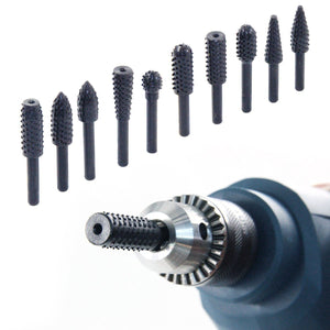 DOMOM Rotierend Hartmetall Bohrer Set (10 Stk im Set)