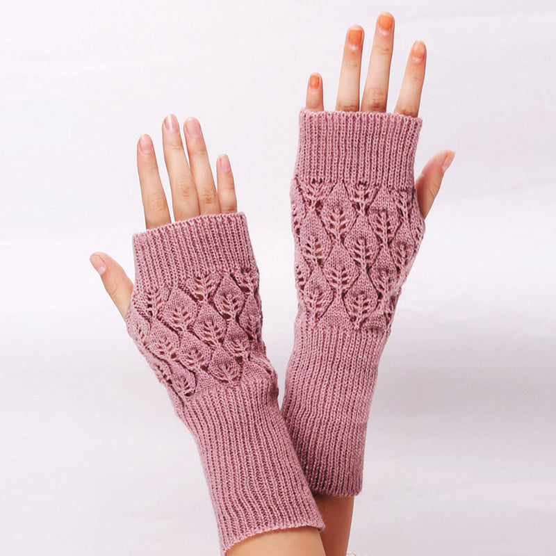 Halbfingerhandschuhe aus Wolle