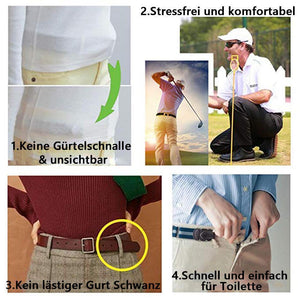 Tendaisy Super Elastischer Schnallenfreier Gürtel für Damen und Herren