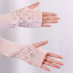 Halbfingerhandschuhe aus Wolle