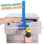 DOMOM Verstellbarer Locher Locator Bohrführung für Holzbearbeitung