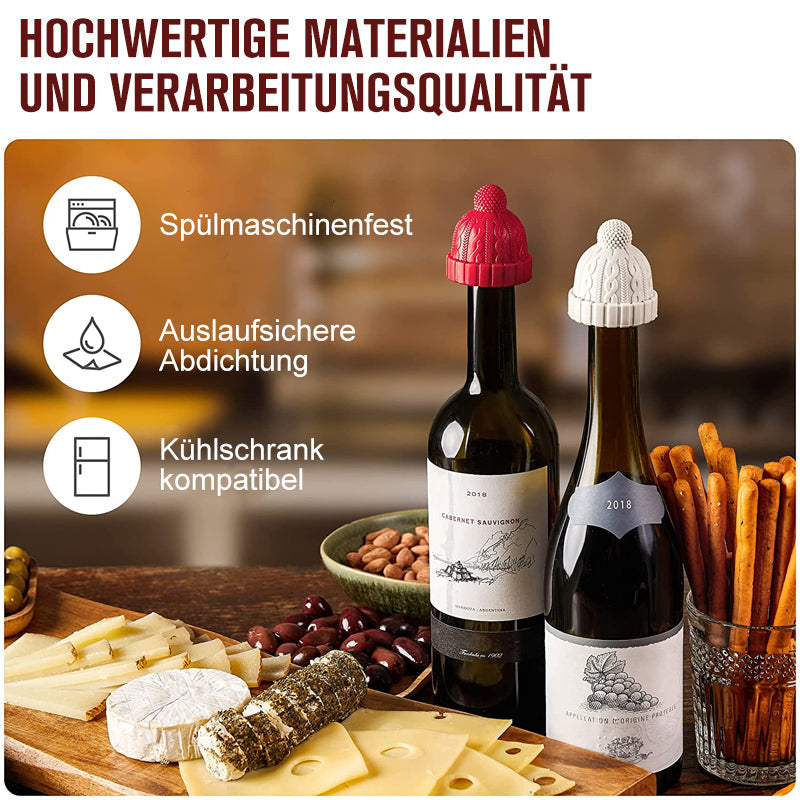 Kreativer Silikon Mütze Weinkorken