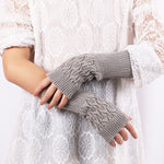 Halbfingerhandschuhe aus Wolle