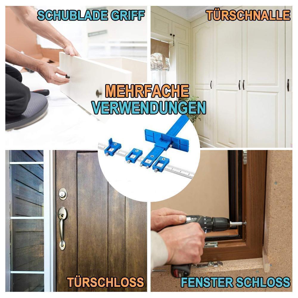 DOMOM Verstellbarer Locher Locator Bohrführung für Holzbearbeitung