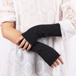 Halbfingerhandschuhe aus Wolle