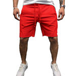 Einfarbige Atmungsaktive Sommer-Sportshorts