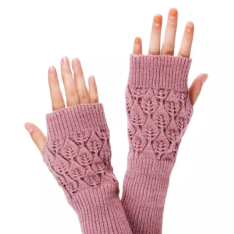 Halbfingerhandschuhe aus Wolle