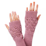 Halbfingerhandschuhe aus Wolle