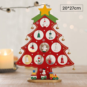 DIY hölzernes Mini Weihnachtsbaum Set