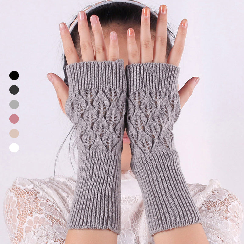 Halbfingerhandschuhe aus Wolle