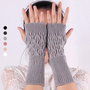 Halbfingerhandschuhe aus Wolle