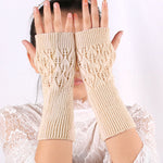 Halbfingerhandschuhe aus Wolle
