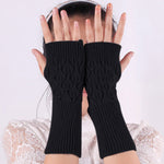Halbfingerhandschuhe aus Wolle
